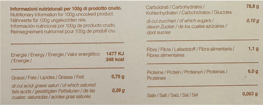 Italian porridge rice, 1 kg
